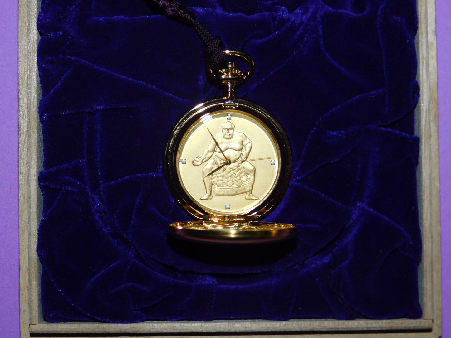 Musashimaru Commemorative Pocket Watch - in original box (complete - as new)