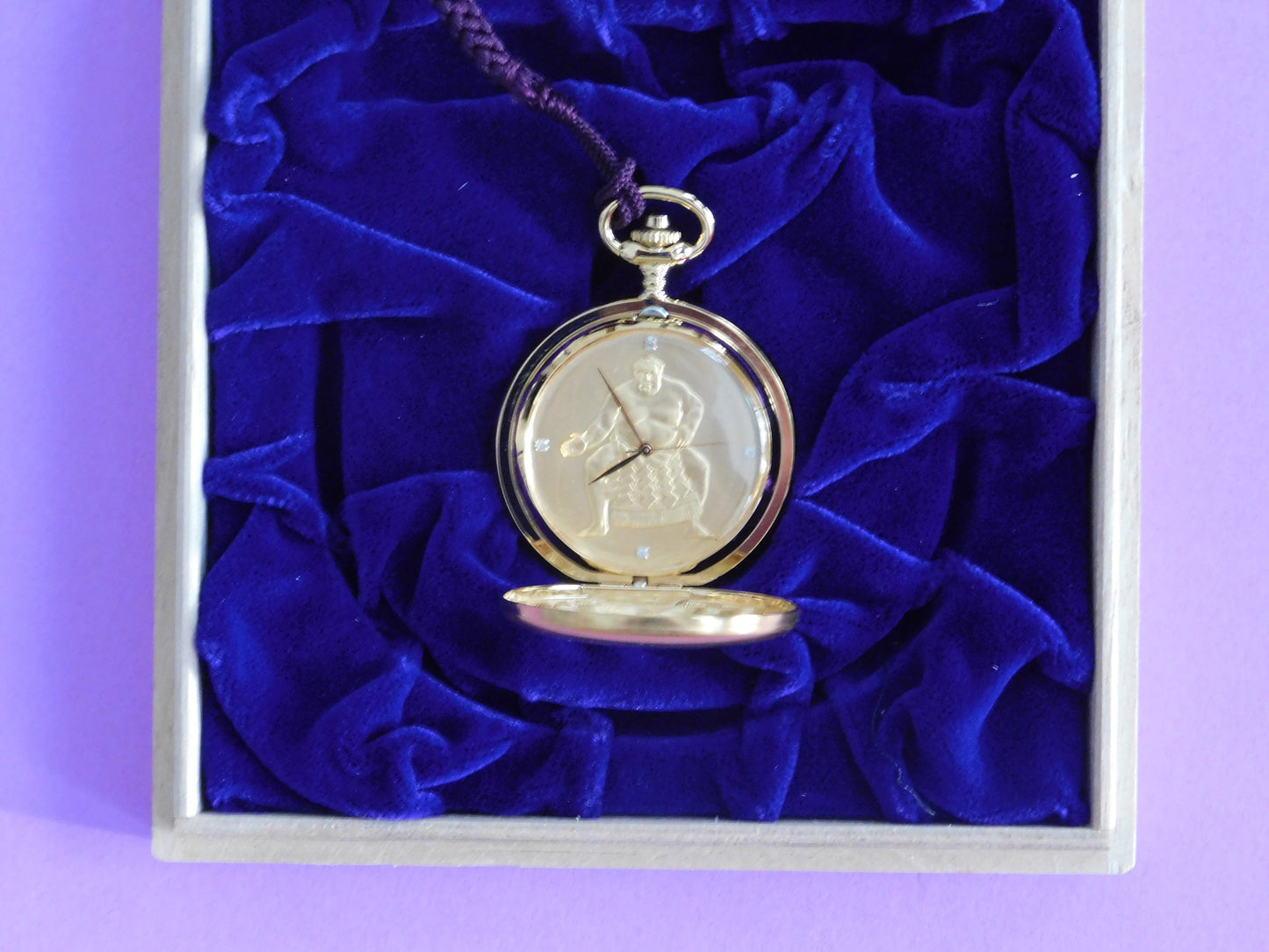 Musashimaru Commemorative Pocket Watch - in original box (complete - as new)