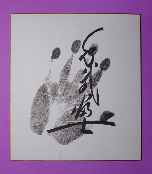 Retired - 58th Yokozuna Chiyonofuji Tegata + Banzuke