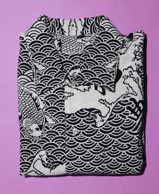 Vintage Sumo Shirt - made from Asahiyutaka's Yukata fabric