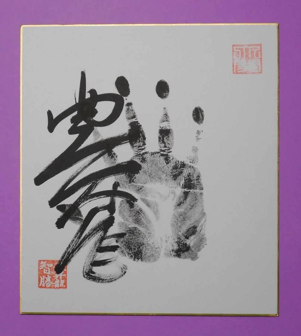 Yokozuna Hoshoryu Tegata - black - made as Ozeki