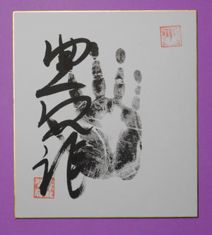 Yokozuna Hoshoryu Tegata - black - made as Ozeki