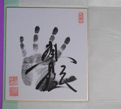 Retired - 68th Yokozuna Asashoryu Tegata (limited release)
